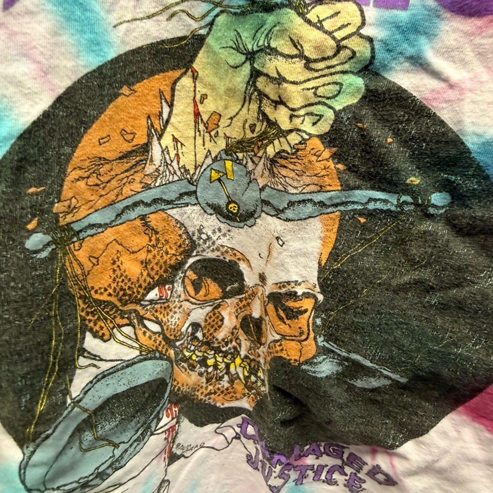 Metallica Tie-Dye Graphic Tee — Pink, Blue & Purple - Picture 3 of 4